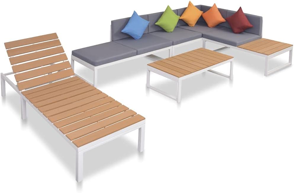 ☀️🌿 Outdoor Patio Sofa Set 🛋️✨ Modular Relaxation Vibes 🌸🍹