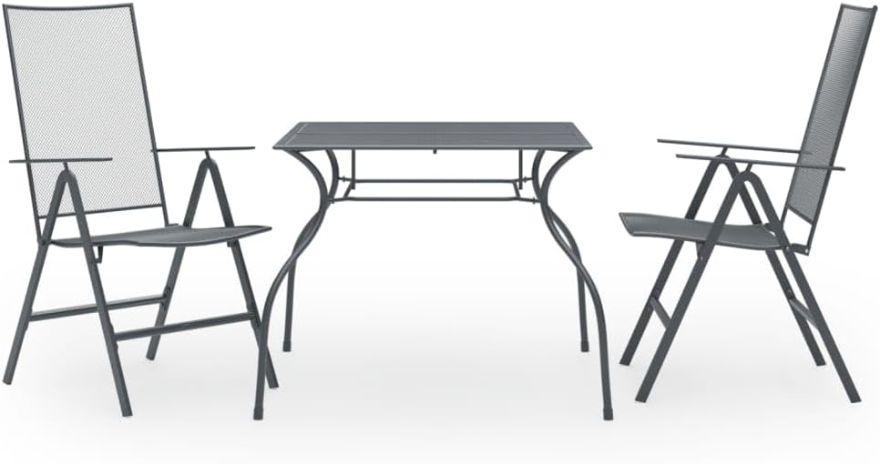 🪑🌿 Compact Outdoor Patio Furniture Set 🏡✨ | Anthracite Balcony Lounge Seating ☀️💚
