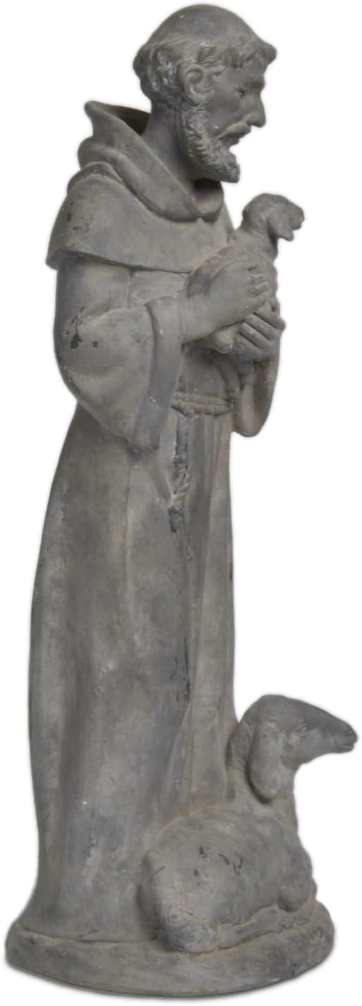 🐑 Vintage Religious Decor 🕯️ Guardian for Yard Patio Entryway Home Blessing 🏡