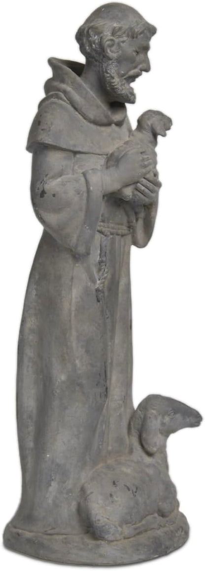 🐑 Vintage Religious Decor 🕯️ Guardian for Yard Patio Entryway Home Blessing 🏡