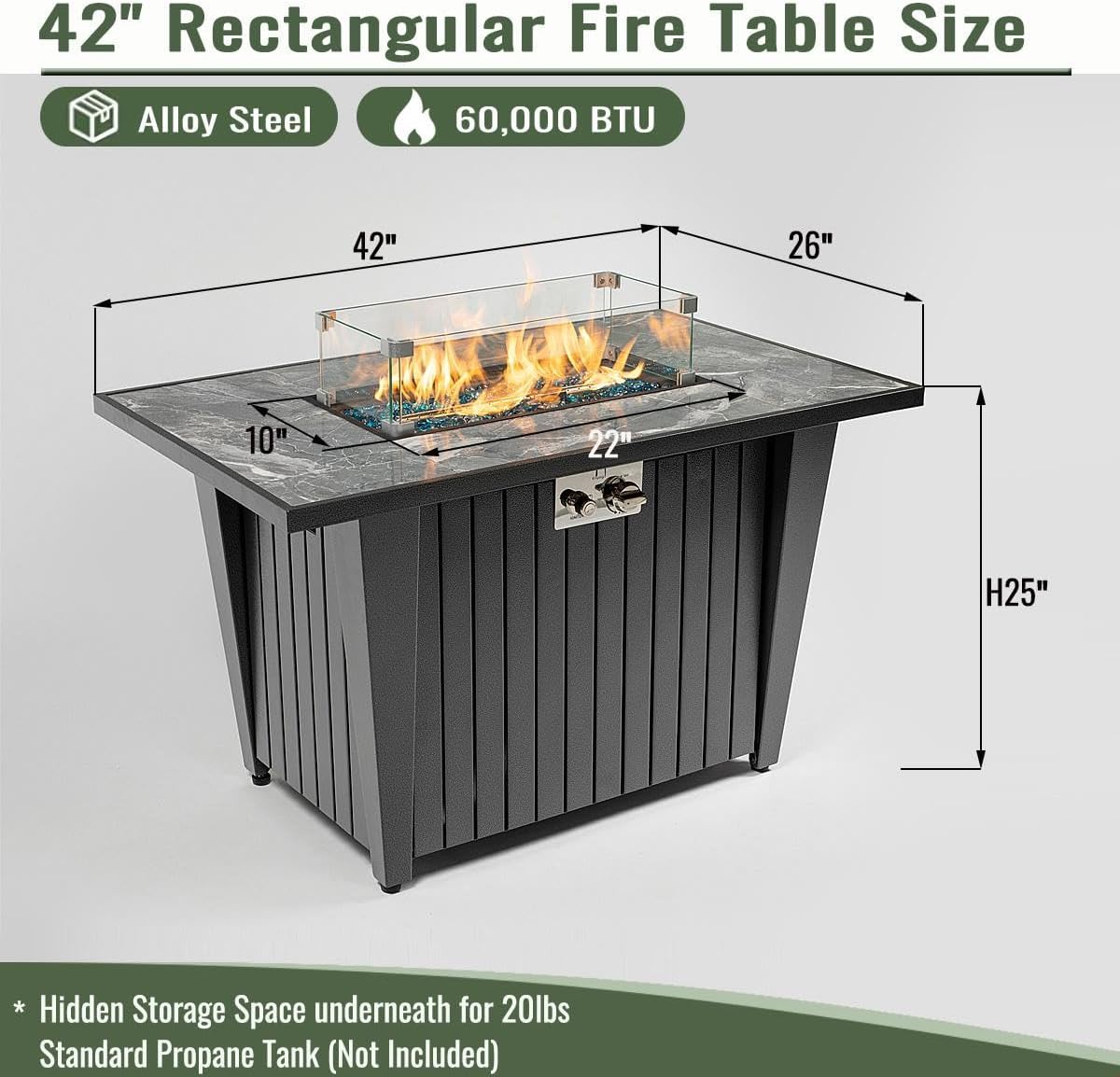 🔥🏡 Portable Propane Tabletop Fire Pit 🌿✨ | Cozy Outdoor Heat & Ambiance 🔥🌙