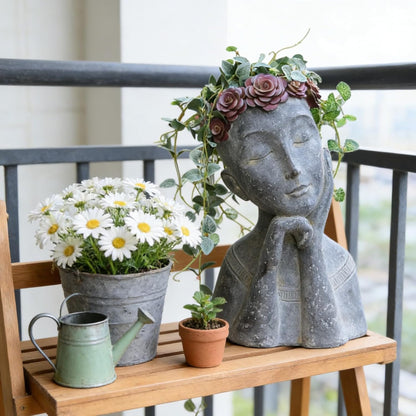 🌿😊 Cute Face Planter Pot 🪴✨ | Whimsical Garden Decor 🌸💚
