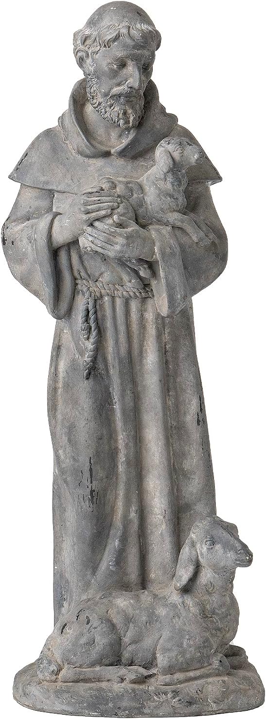 🐑 Vintage Religious Decor 🕯️ Guardian for Yard Patio Entryway Home Blessing 🏡