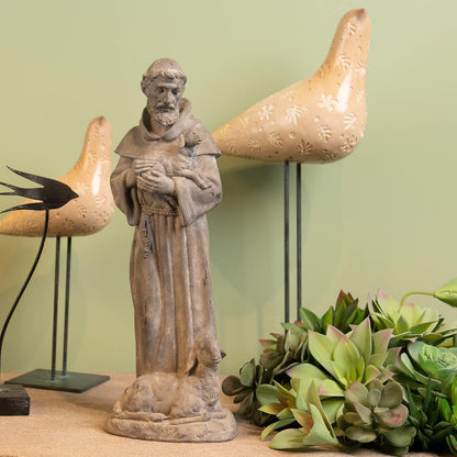 🐑 Vintage Religious Decor 🕯️ Guardian for Yard Patio Entryway Home Blessing 🏡