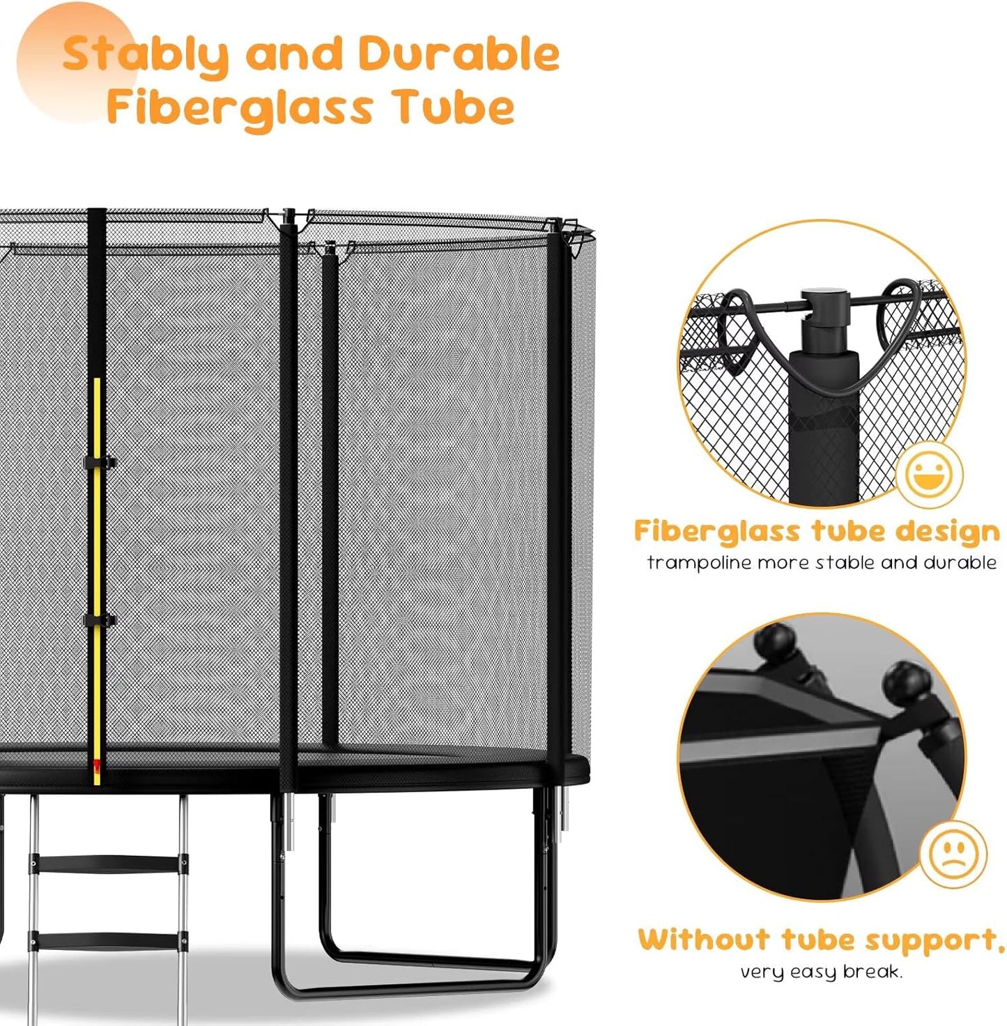 🤸‍♂️🌞 Kids’ Outdoor Trampoline w/ Safety Net 🏡✨ | Fun & Durable Backyard Play 🎉💚