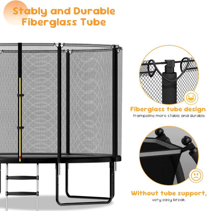 🤸‍♂️🌞 Kids’ Outdoor Trampoline w/ Safety Net 🏡✨ | Fun & Durable Backyard Play 🎉💚