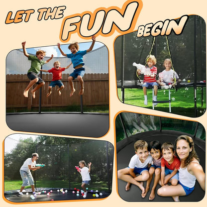 🤸‍♂️🌞 Kids’ Outdoor Trampoline w/ Safety Net 🏡✨ | Fun & Durable Backyard Play 🎉💚