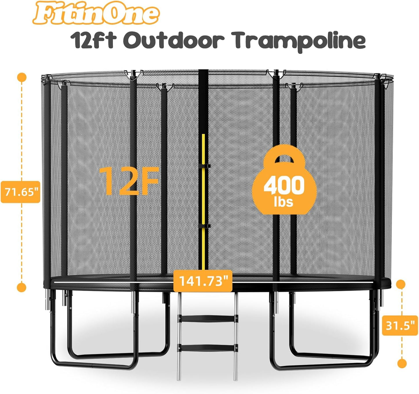 🤸‍♂️🌞 Kids’ Outdoor Trampoline w/ Safety Net 🏡✨ | Fun & Durable Backyard Play 🎉💚
